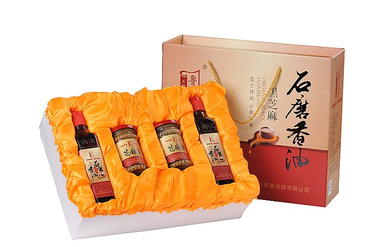 鲁运黑芝麻香油礼盒