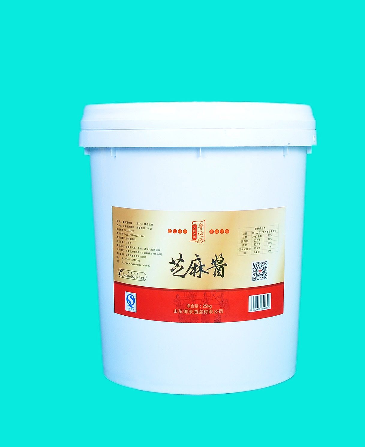 鲁运25KG白芝麻酱